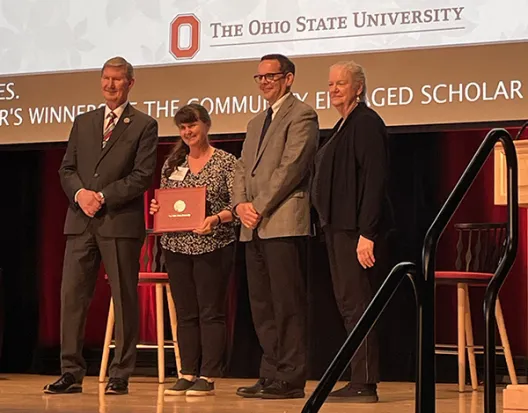 Sharon Amacher wins OSU Engagement Award
